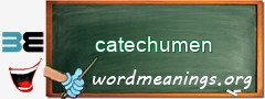 WordMeaning blackboard for catechumen